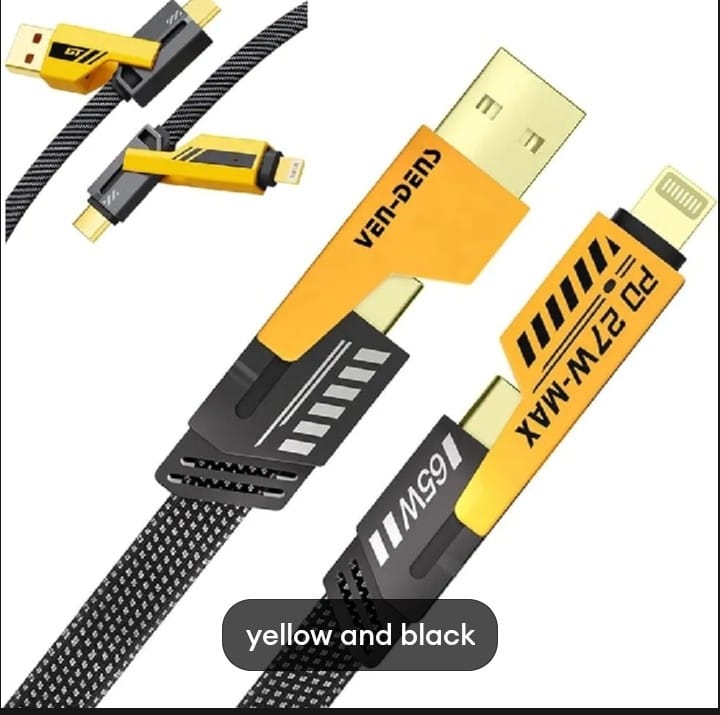 Orignal Transformer 65W Fast Charging Cable 5 in 1